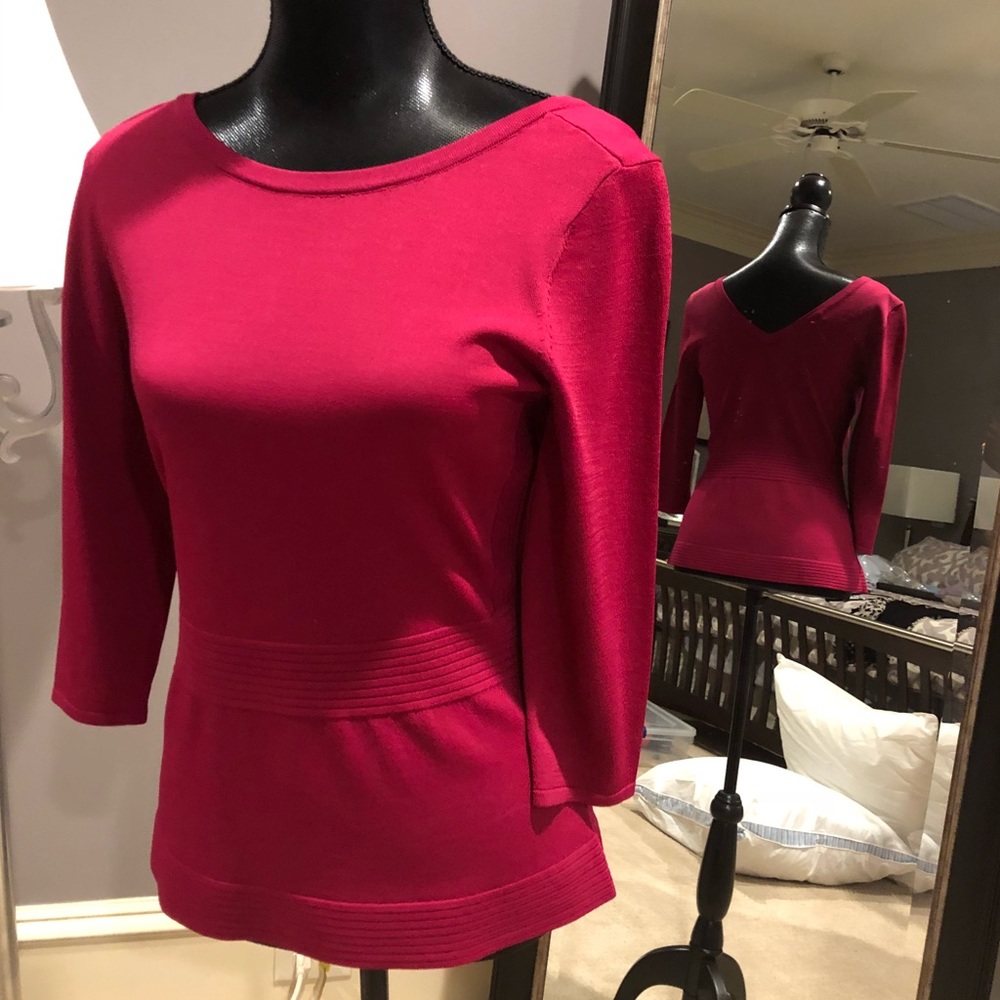 Raspberry colored sweater